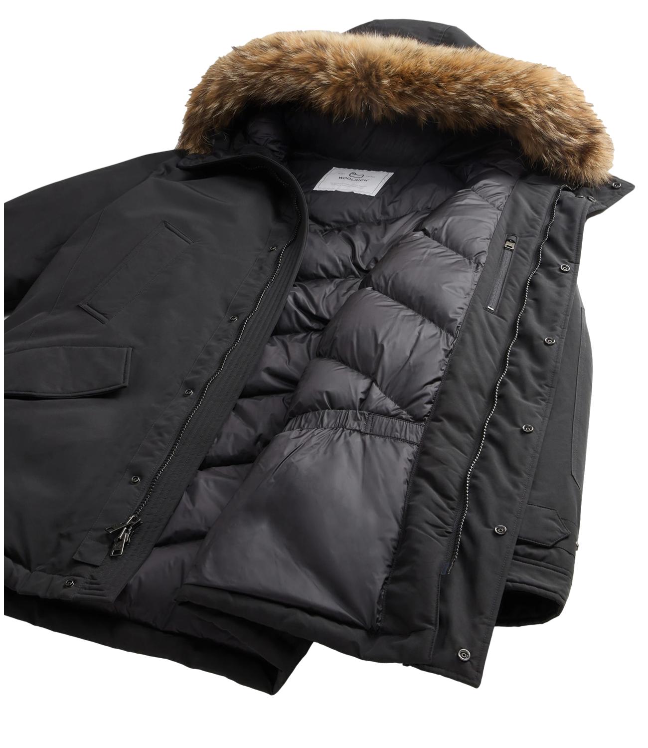Giubbino POLAR HIGH COLLAR FUR PARKA nero