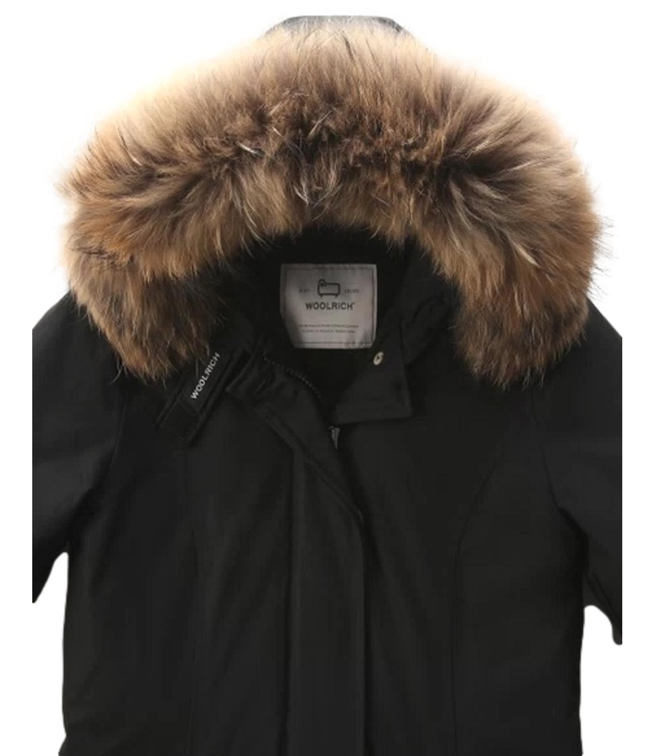 Giubbino Artic Raccoon Parka donna nero