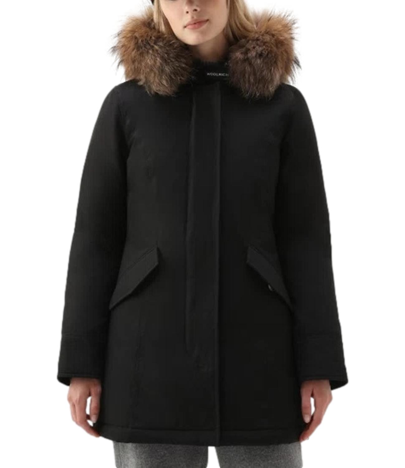 Giubbino Artic Raccoon Parka donna nero