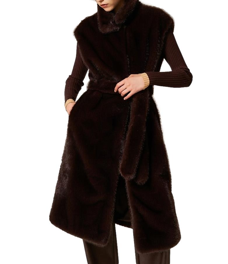Gilet Actitude Twinset 262AP2121 Donna - Chocolate Plum
