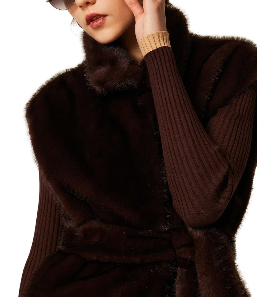 Gilet Actitude Twinset 262AP2121 Donna - Chocolate Plum