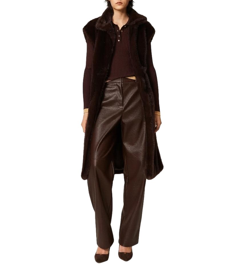 Gilet Actitude Twinset 262AP2121 Donna - Chocolate Plum