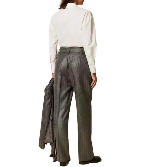 Pantalone Actitude Twinset 262AP2431 Donna - Antracite Spalmato