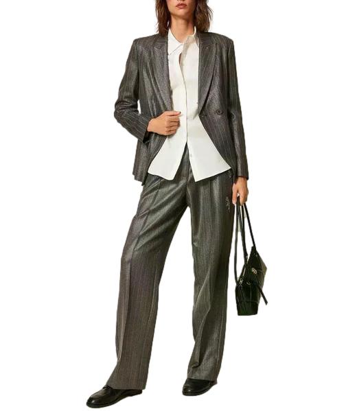 Pantalone Actitude Twinset 262AP2431 Donna - Antracite Spalmato