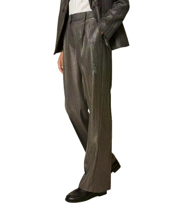 Pantalone Actitude Twinset 262AP2431 Donna - Antracite Spalmato