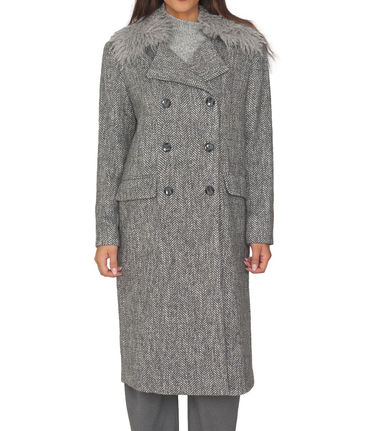 Cappotto Actitude Twinset 262AT2191 Donna - Grey Herringbone
