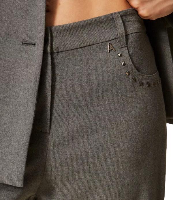 Pantalone Actitude Twinset 262AT2211 Donna - Grigio Medio Melange