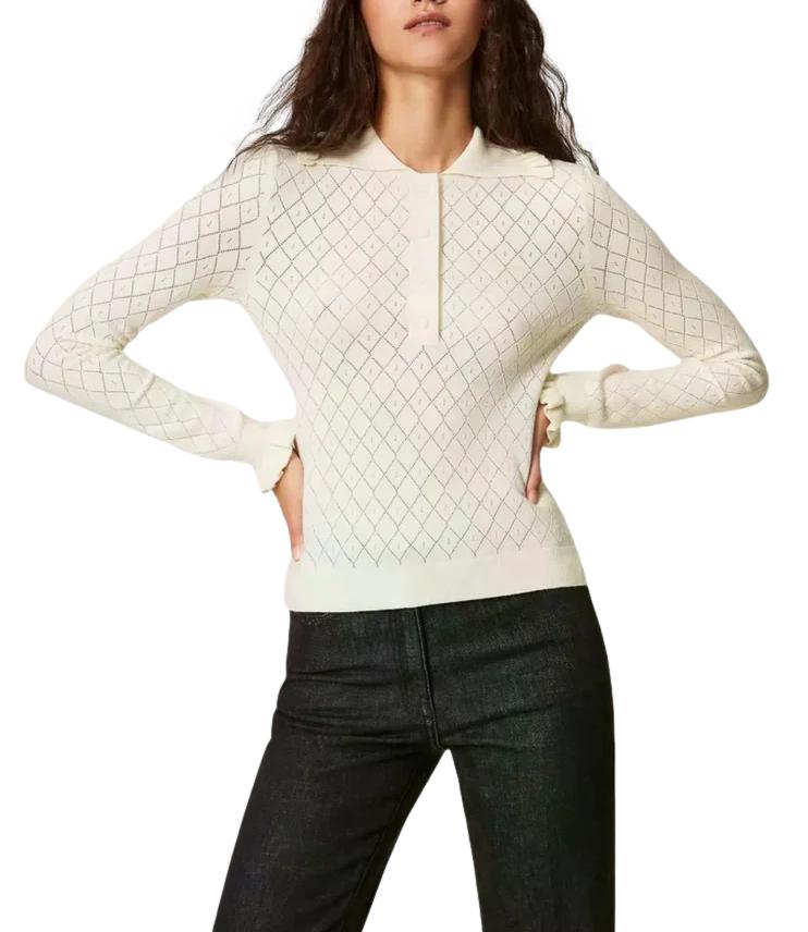 Polo Actitude Twinset 262AT3113 Donna - Neve