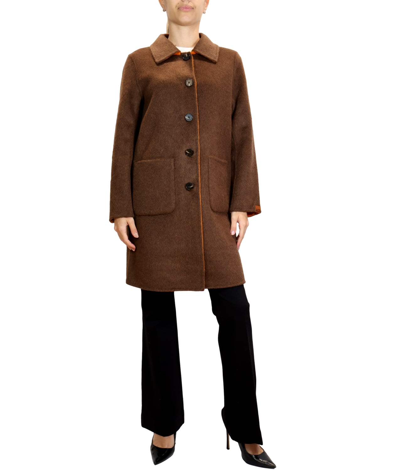 Cappotto Alexs Bravo A100 Donna - Orange/chocolate