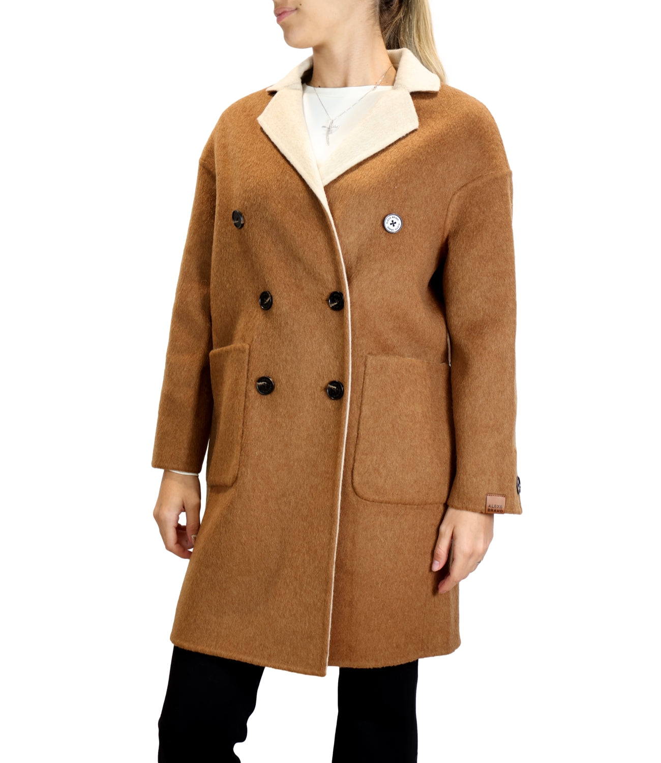 Cappotto Alexs Bravo A400 Donna - Brown/ofF-White