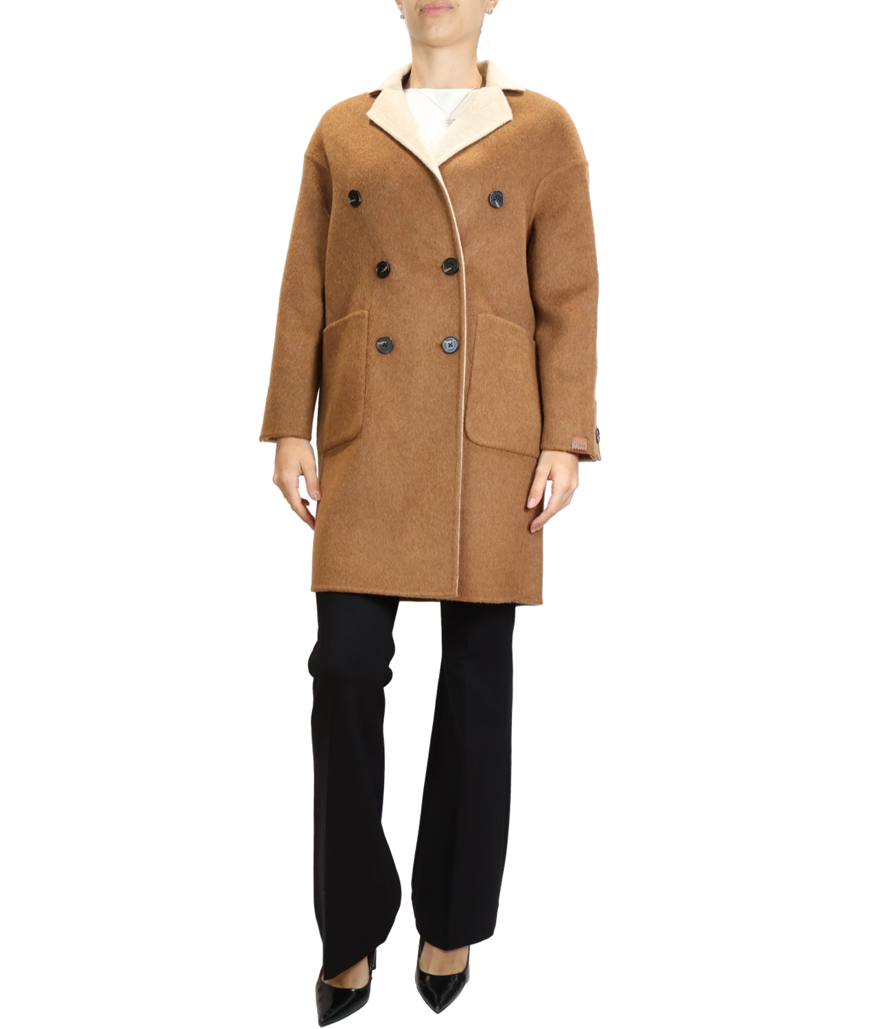Cappotto Alexs Bravo A400 Donna - Brown/ofF-White