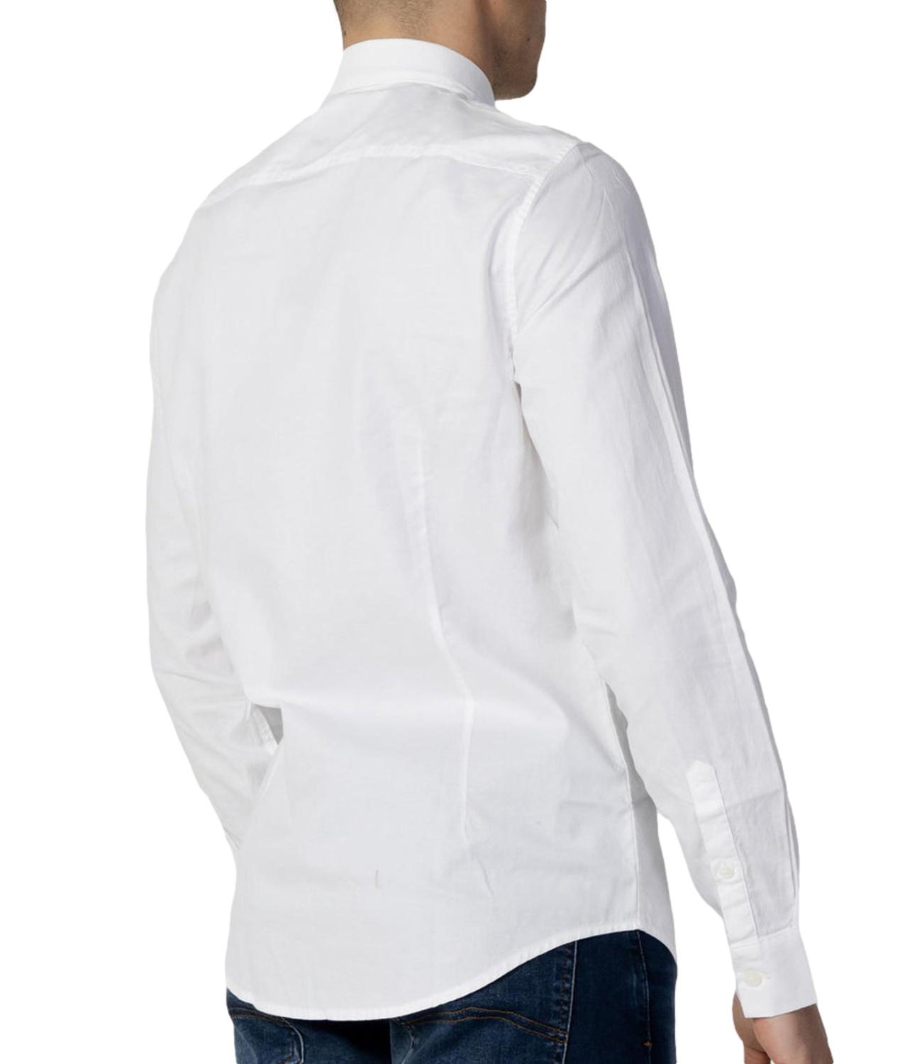 Camicia Armani Exchange 8NZCGBZ8ANZ Uomo - White Oxford/7blue/w