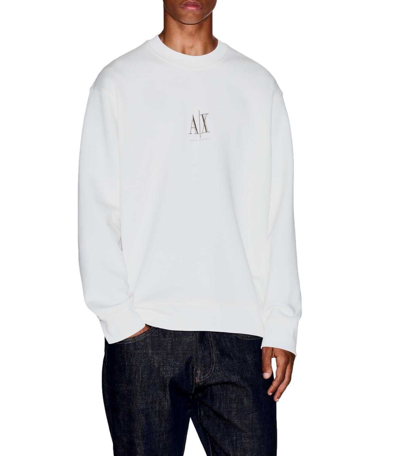 Felpa Armani Exchange XM000368AF10818 Uomo - Off White