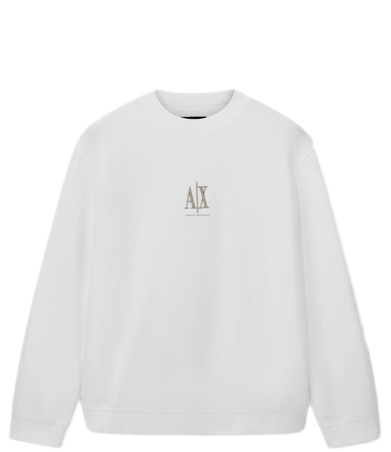 Felpa Armani Exchange XM000368AF10818 Uomo - Off White