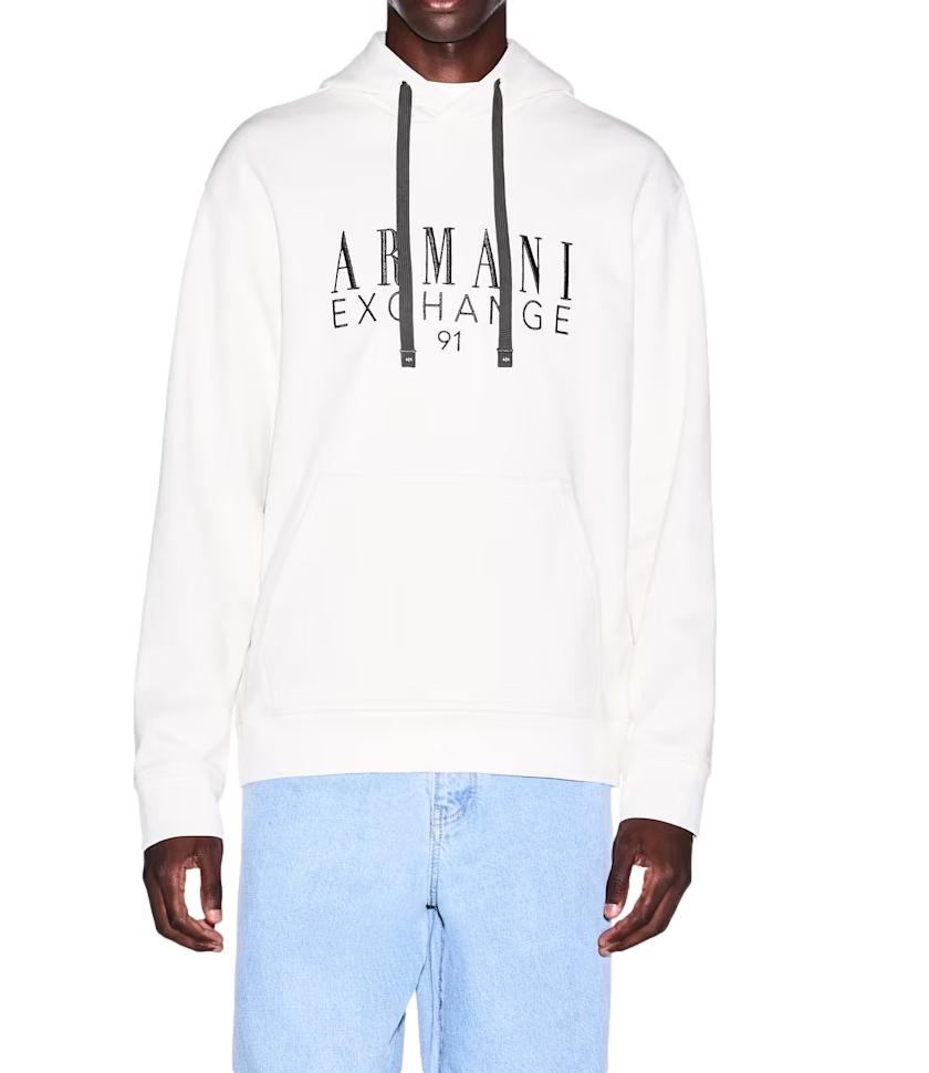 Felpa Armani Exchange XM003429AF10830 Uomo - Vintage Off White