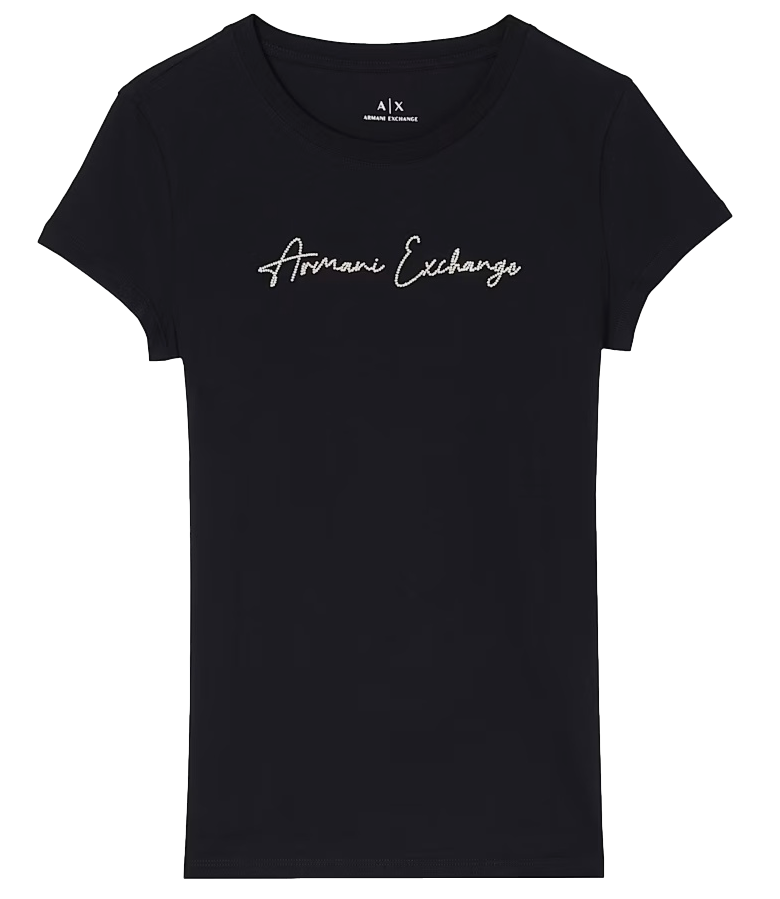 T-Shirt Armani Exchange XW001457AF10356 Donna - Black / Gold