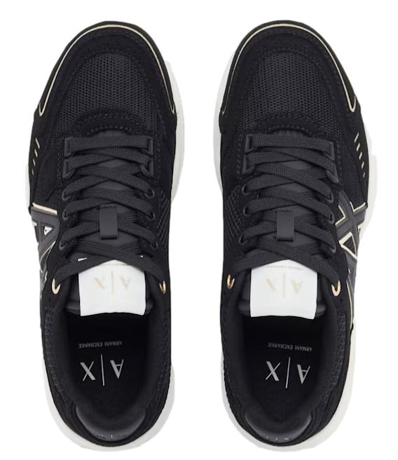 Sneakers Armani Exchange XW002153 AF22757 Donna - Black Pale Gold