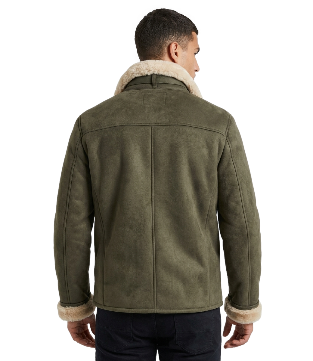 Giacca pelle At.p.co A333SVENMT7 Uomo - Verde Scuro