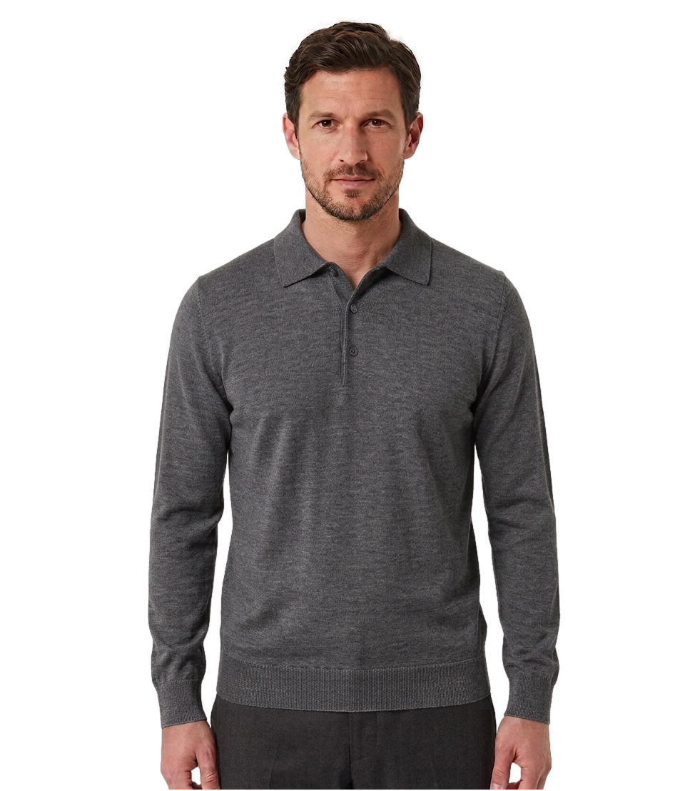 Polo At.p.co A334RAW2HERO Uomo - Grigio Melange