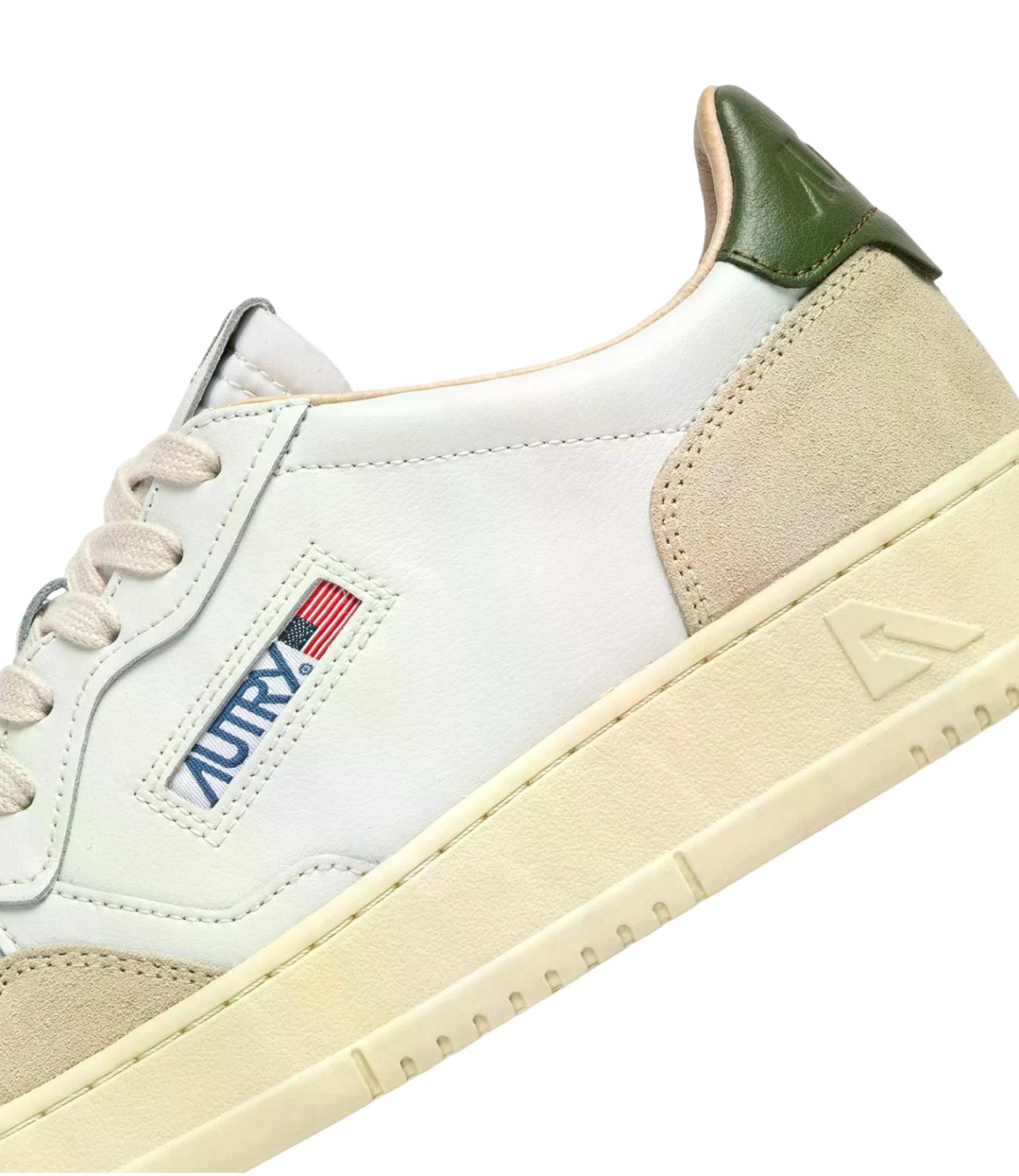 Sneakers Autry AULM LS17 Uomo - Leat/suede/whi/bronze Green