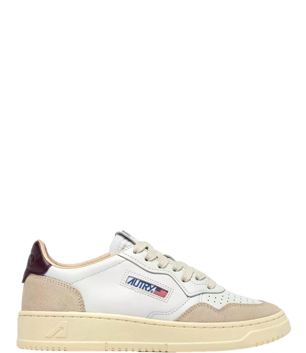 Sneakers Autry AULW LS18 Donna - Leat/suede Wht/fig