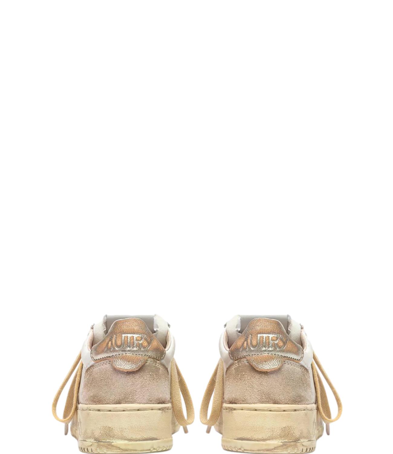 Sneakers Autry AULW LS75 Donna - Leat/suede Wht/gold