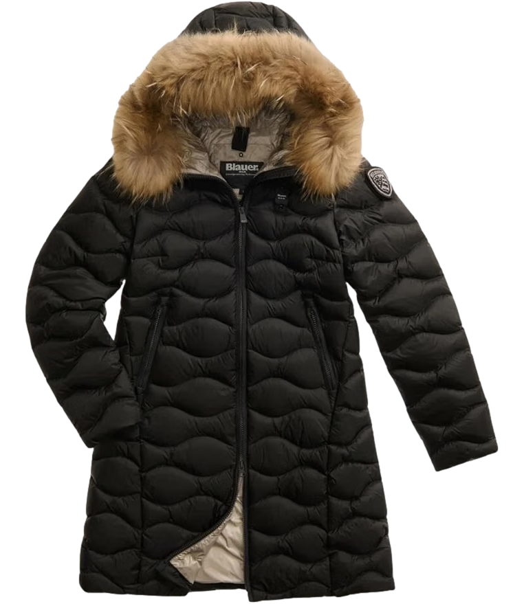 Impermeabile/Trench Blauer 26WBLDK03036006047 Donna - Nero Interno Beige 301