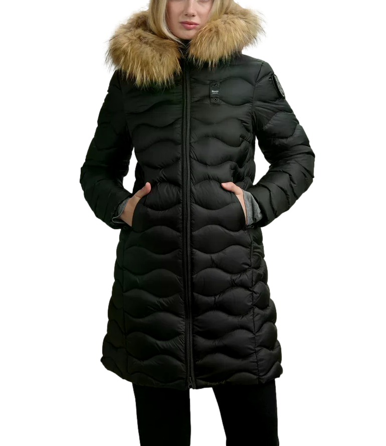 Impermeabile/Trench Blauer 26WBLDK03036006047 Donna - Nero Interno Beige 301