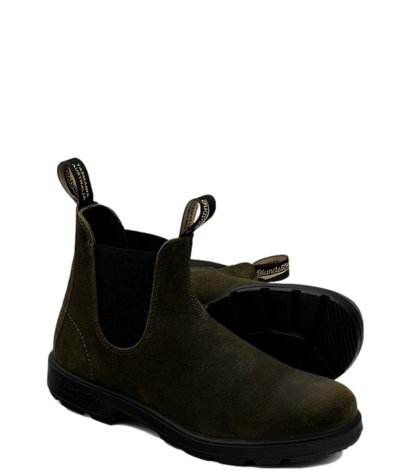 Stivali Blundstone 262M1615 Unisex - Dark Olive Waxed Suede
