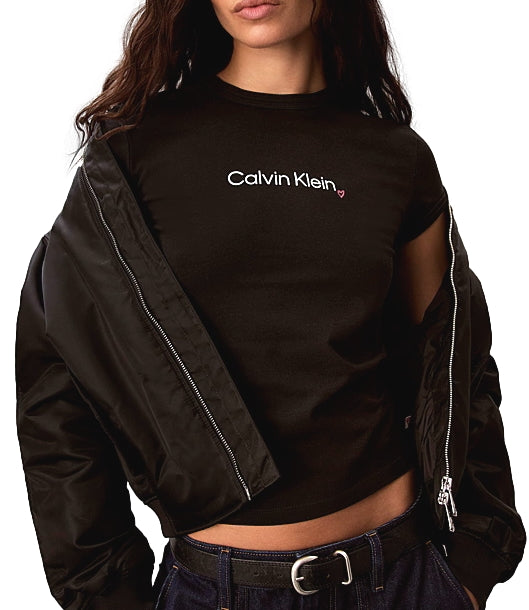 T-Shirt Calvin Klein LV047H835G Donna - Black
