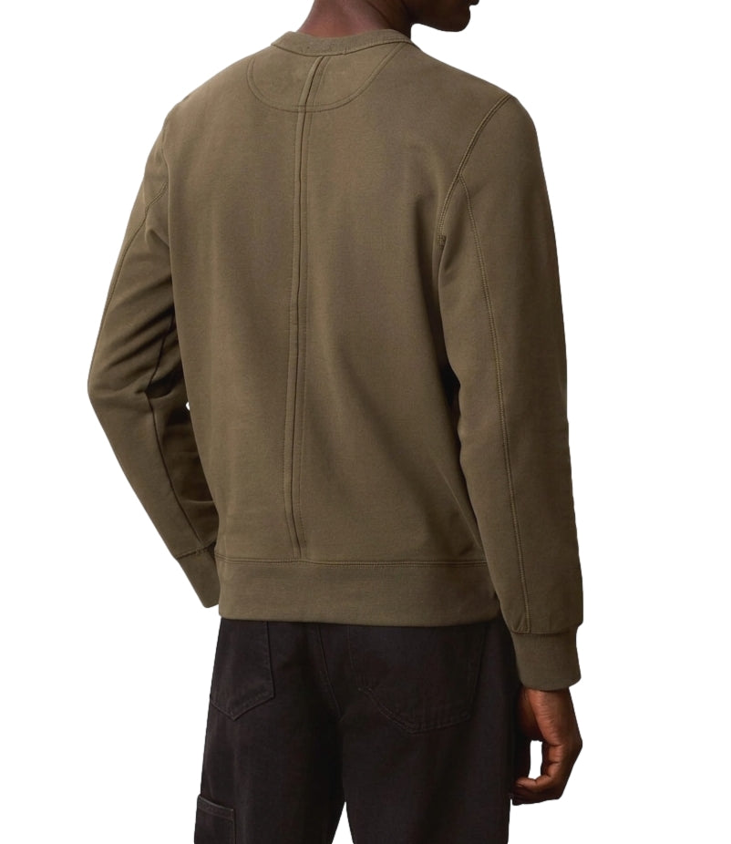 Felpa Calvin Klein LV04RJ200G Uomo - Olive Night
