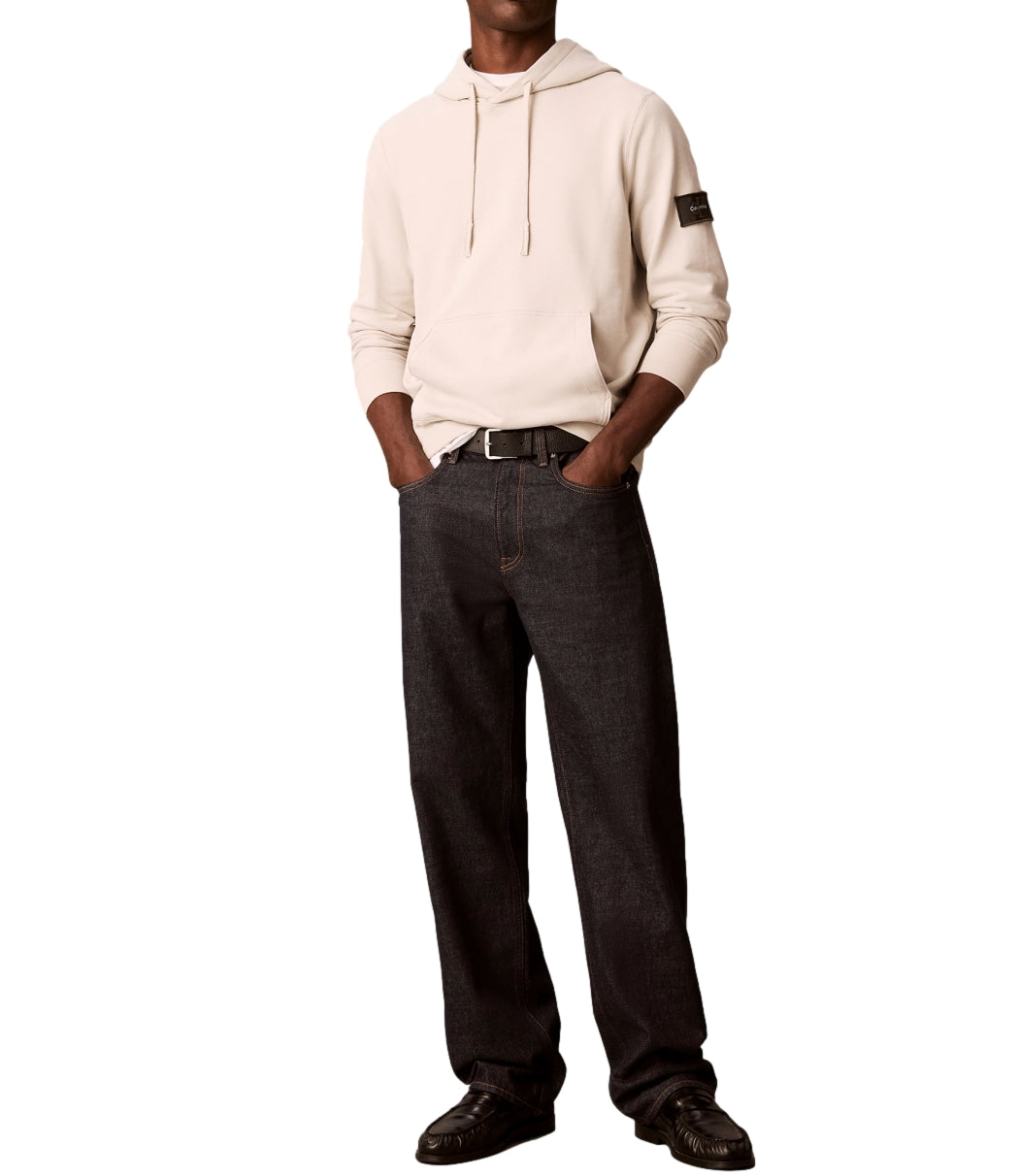 Felpa cappuccio Calvin Klein LV04RJ201G Uomo - Moonstruck