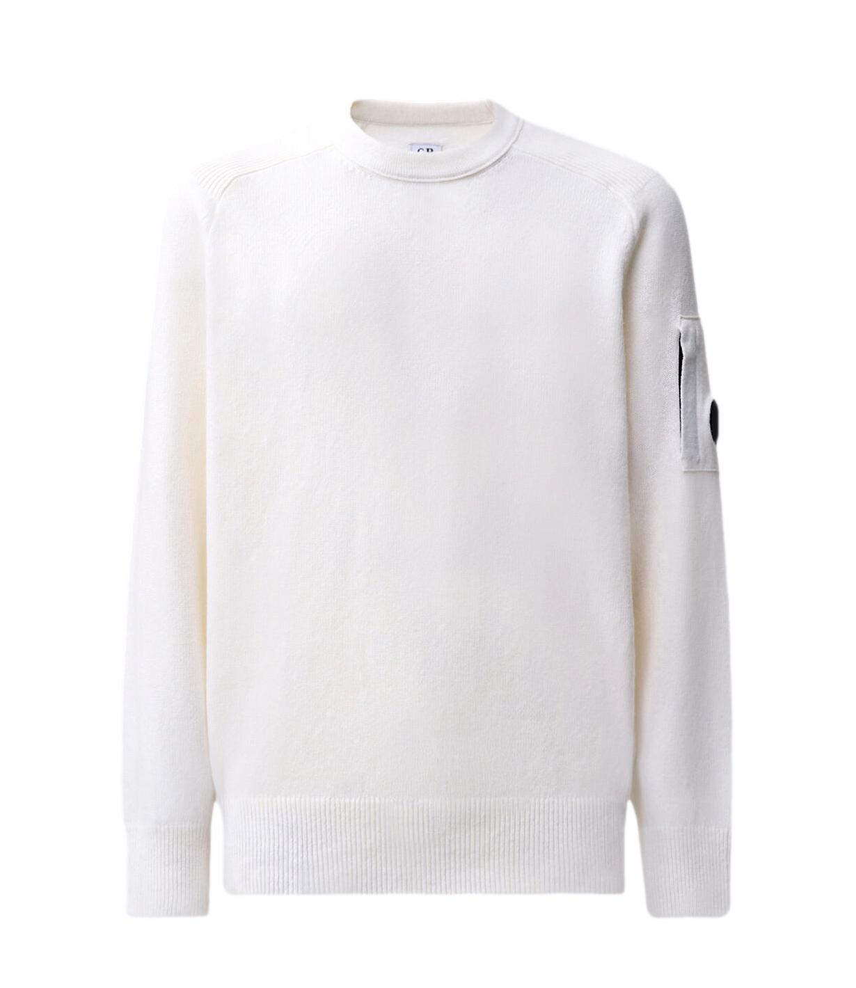 Maglia C.p. Company 21CMKN085A-110149A Uomo - Off White Melange