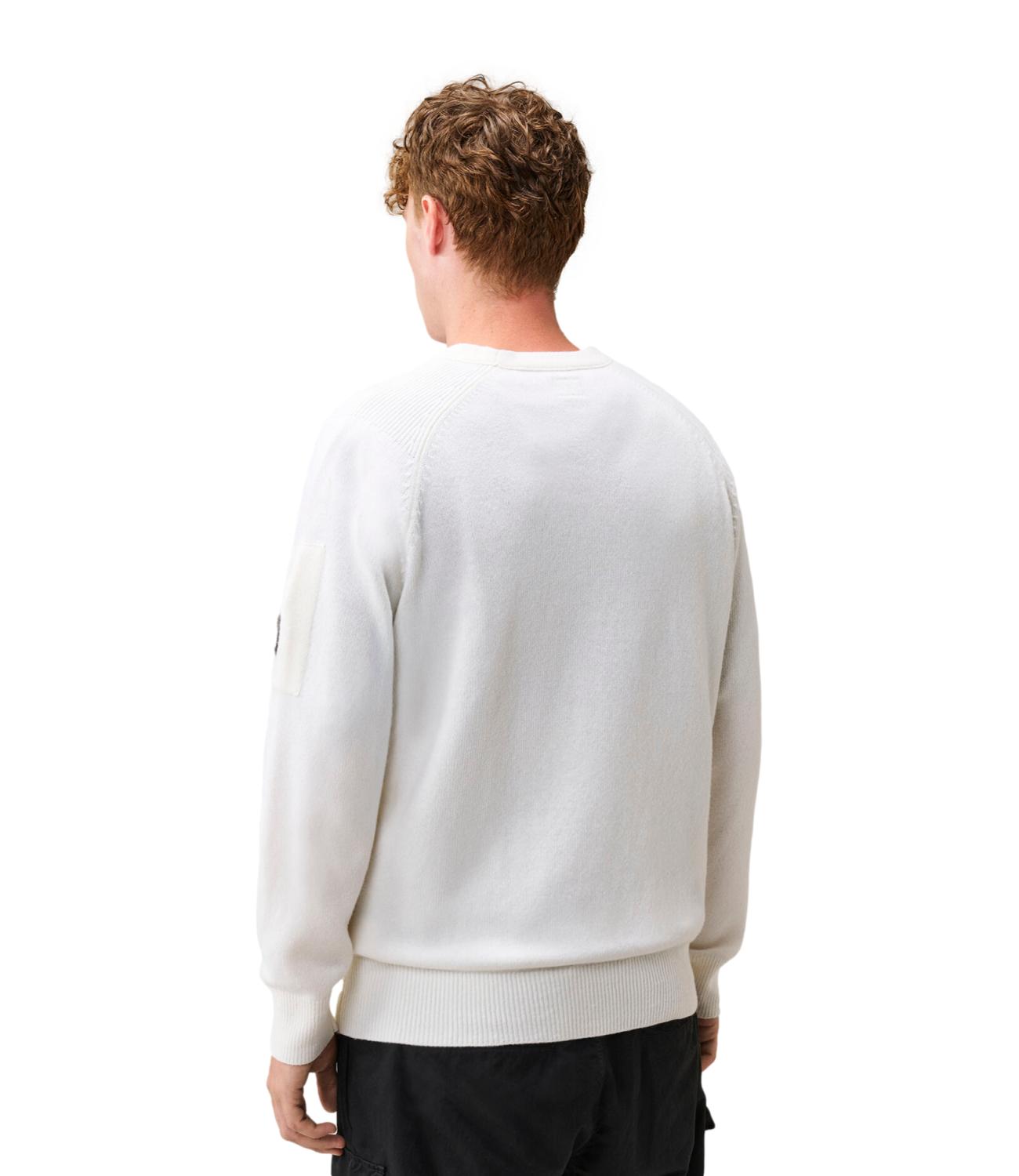 Maglia C.p. Company 21CMKN085A-110149A Uomo - Off White Melange