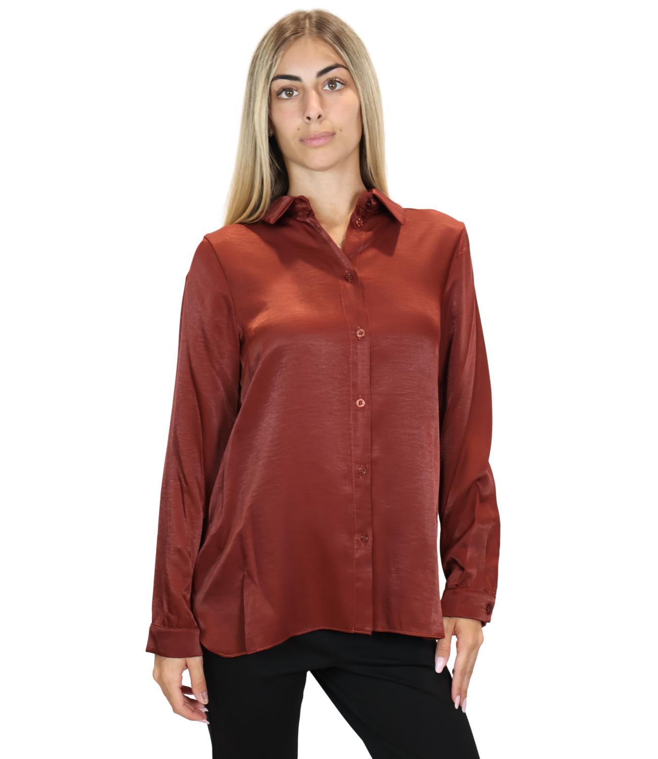 Camicia Dixie C027B033 Donna - Rosso India
