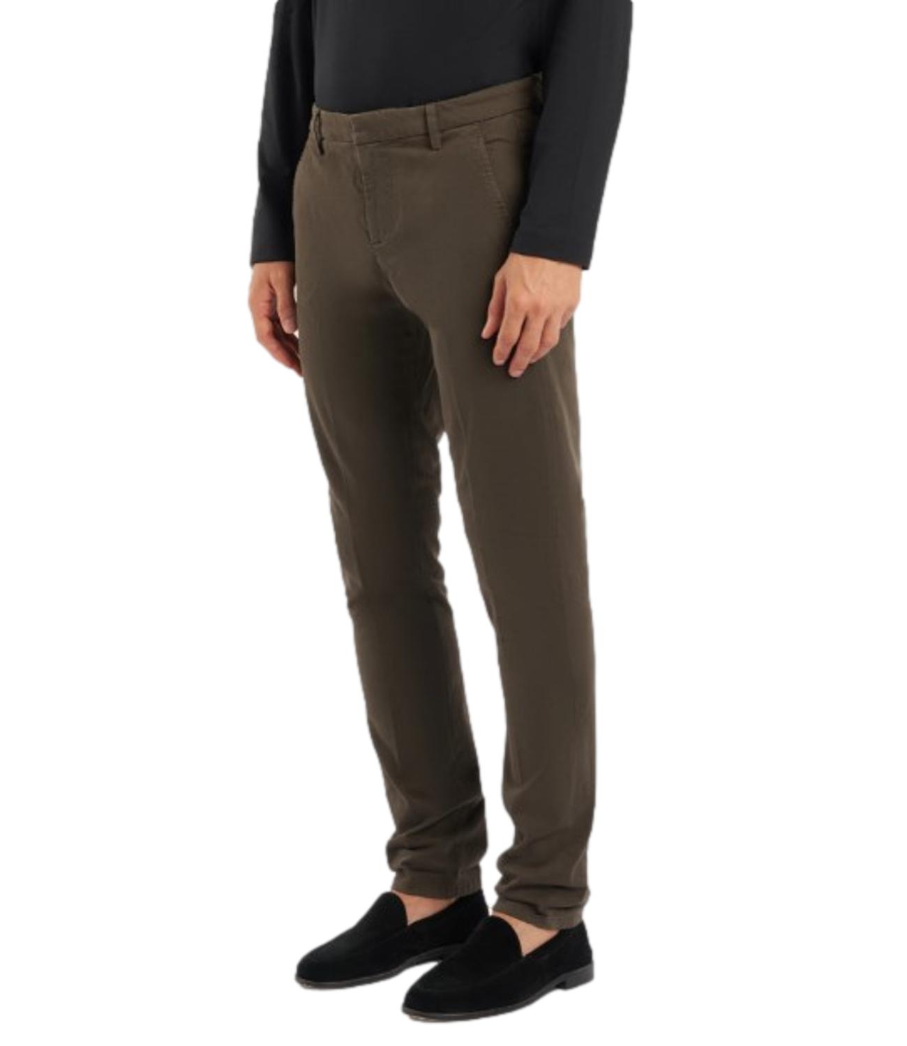 Pantaloni Gaubert marrone velluto stretch
