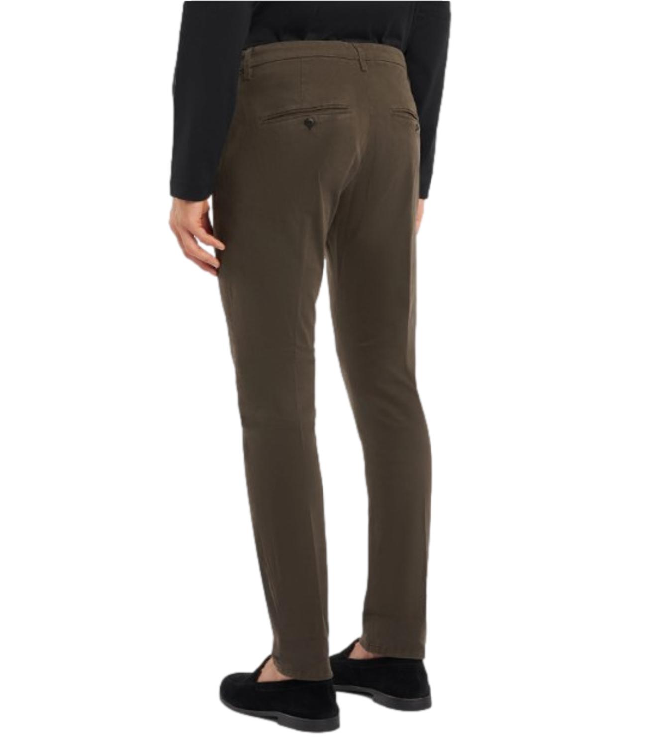 Pantaloni Gaubert marrone velluto stretch