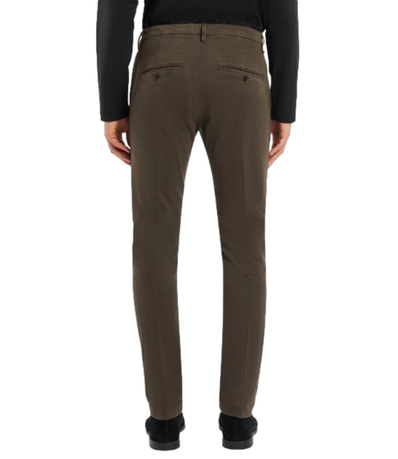 Pantaloni Gaubert marrone velluto stretch