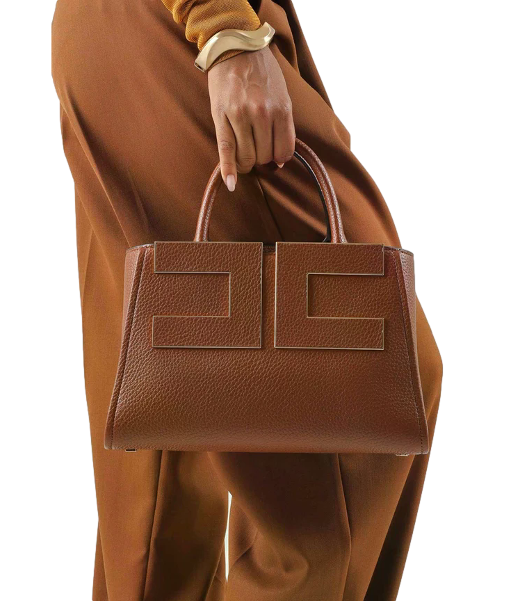 Borsa Elisabetta Franchi BS06A66E2 Donna - Sigaro