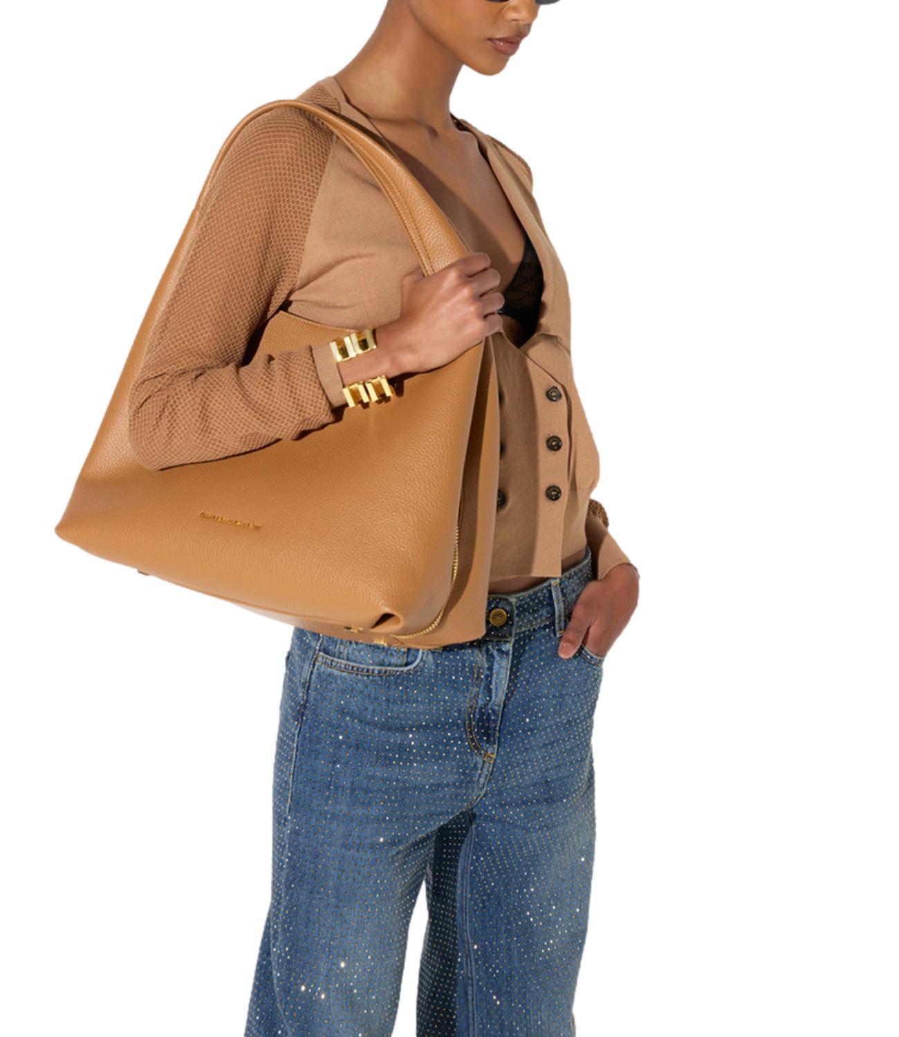 Borsa Elisabetta Franchi BS23A66E2 Donna - Daino