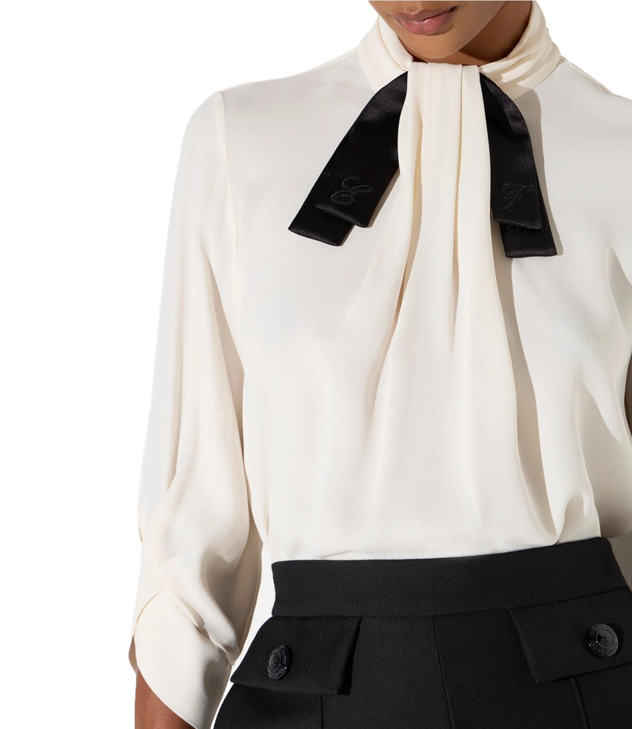Camicia Elisabetta Franchi CA17866E2 Donna - Burro/nero