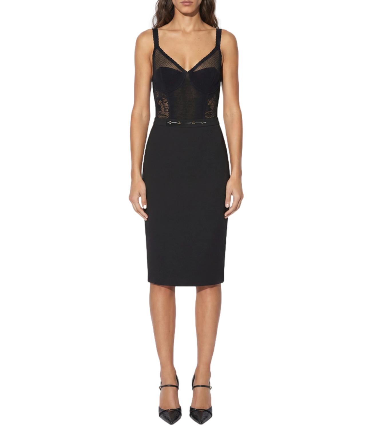 Gonna Elisabetta Franchi GO22366E2 Donna - Nero