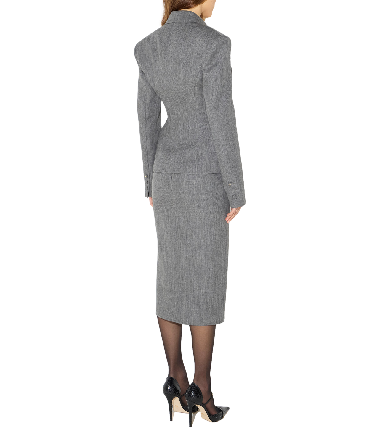 Gonna Elisabetta Franchi GO25467E2 Donna - Grigio Melange