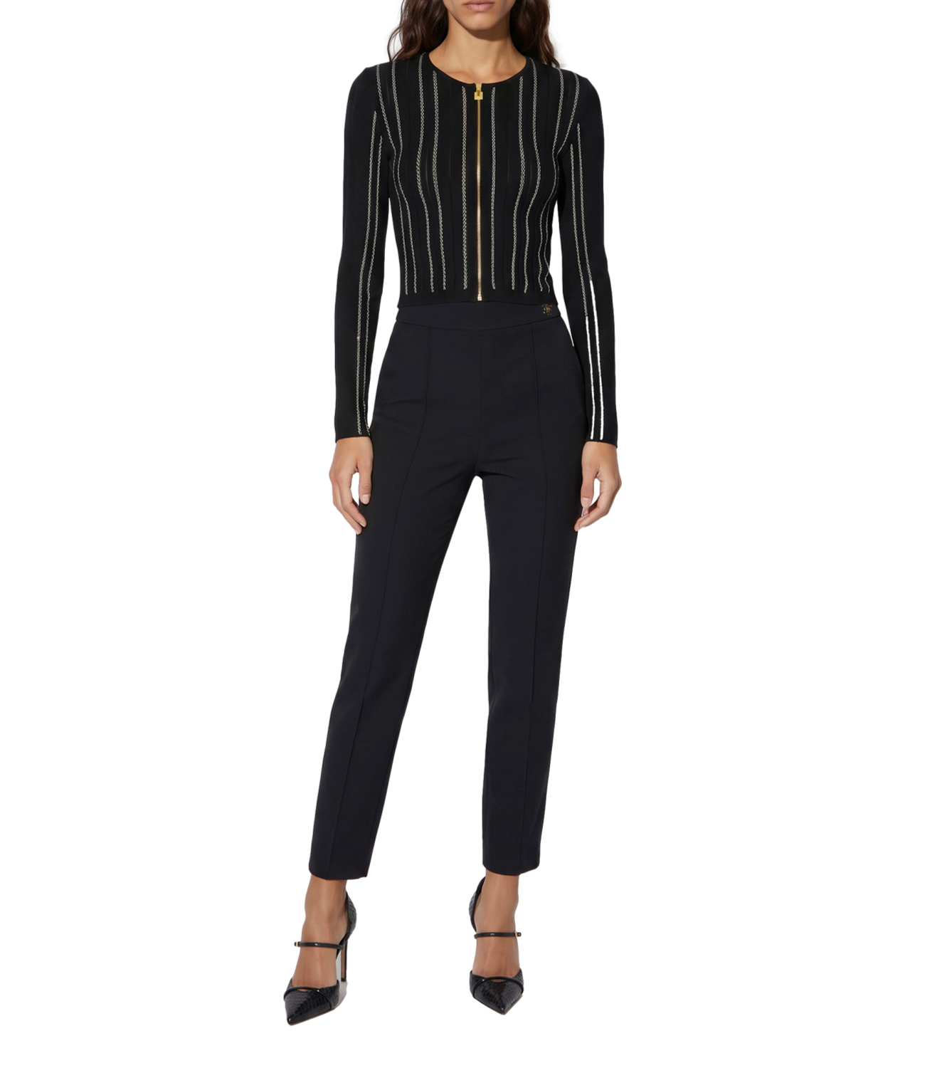Maglia Elisabetta Franchi MK38Q67E2 Donna - Nero/burro