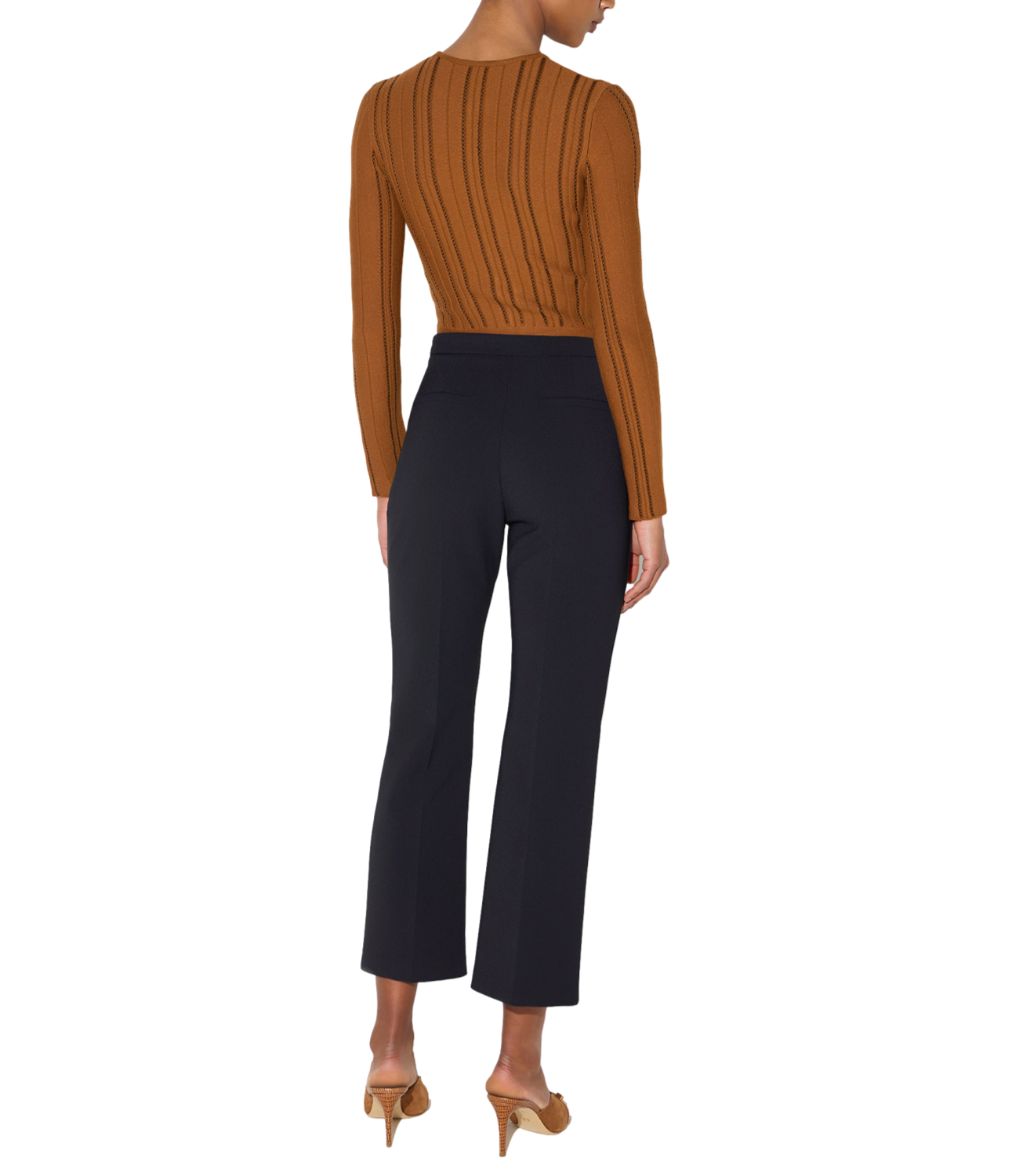 Maglia Elisabetta Franchi MK38Q67E2 Donna - Sigaro/nero