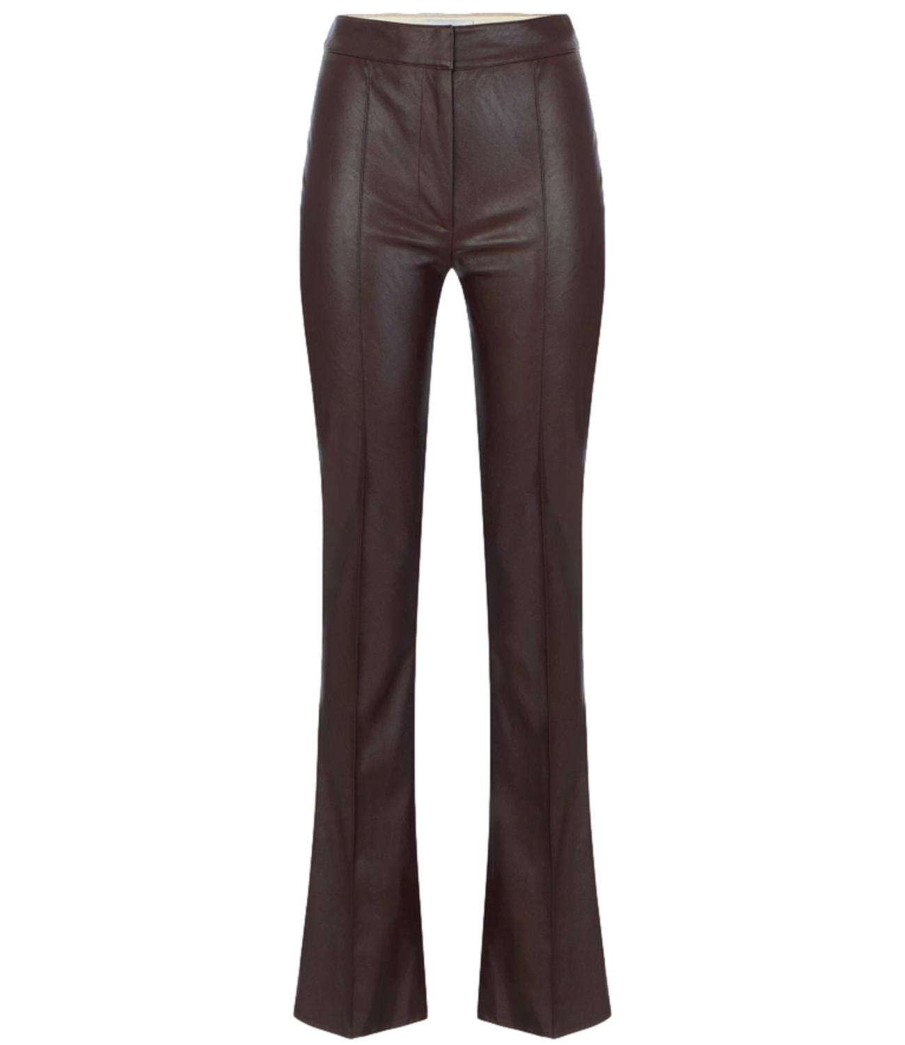 EF Pantalone ecopelle dark chocolate donna