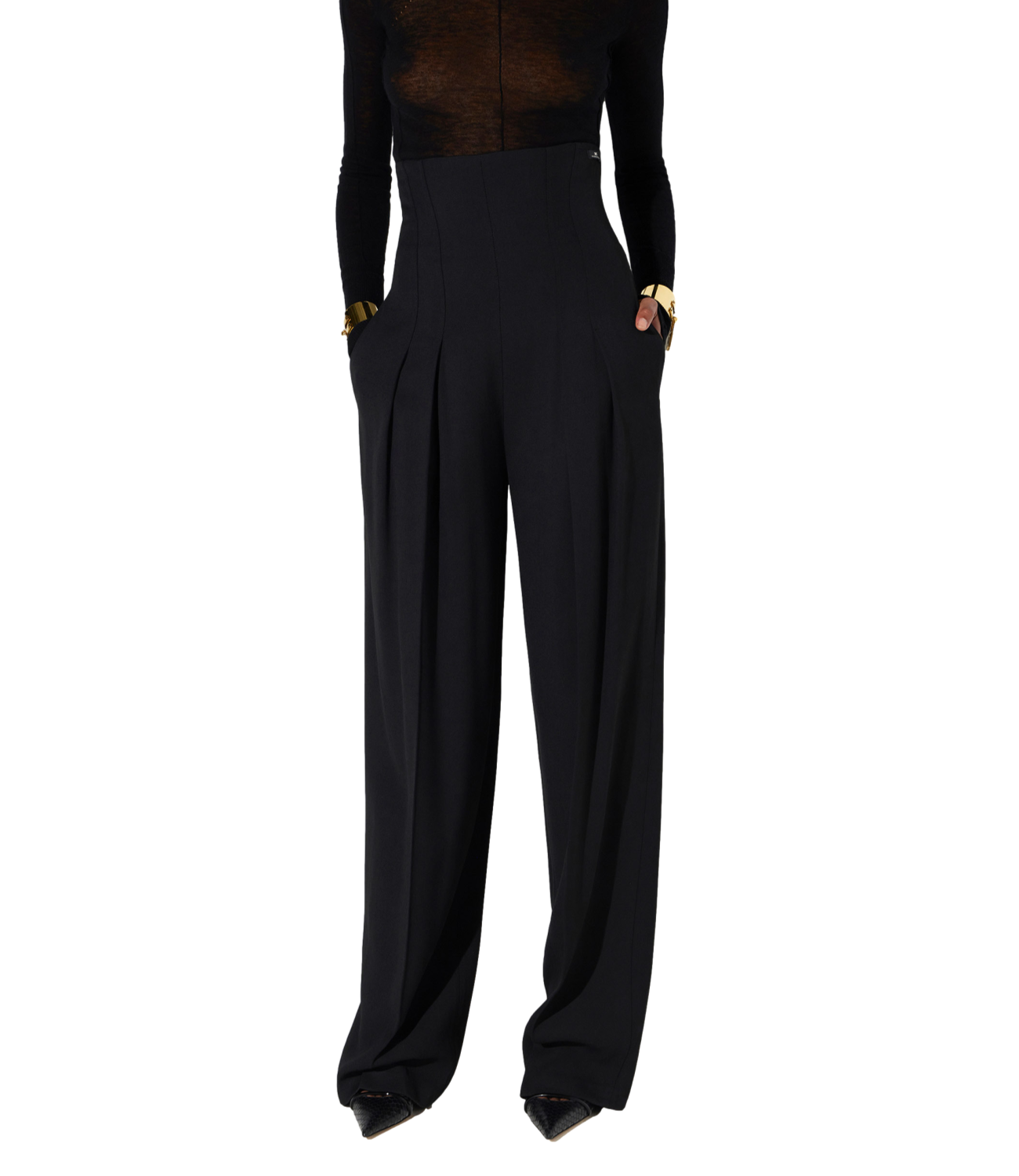 Pantalone Elisabetta Franchi PA22267E2 Donna - Nero