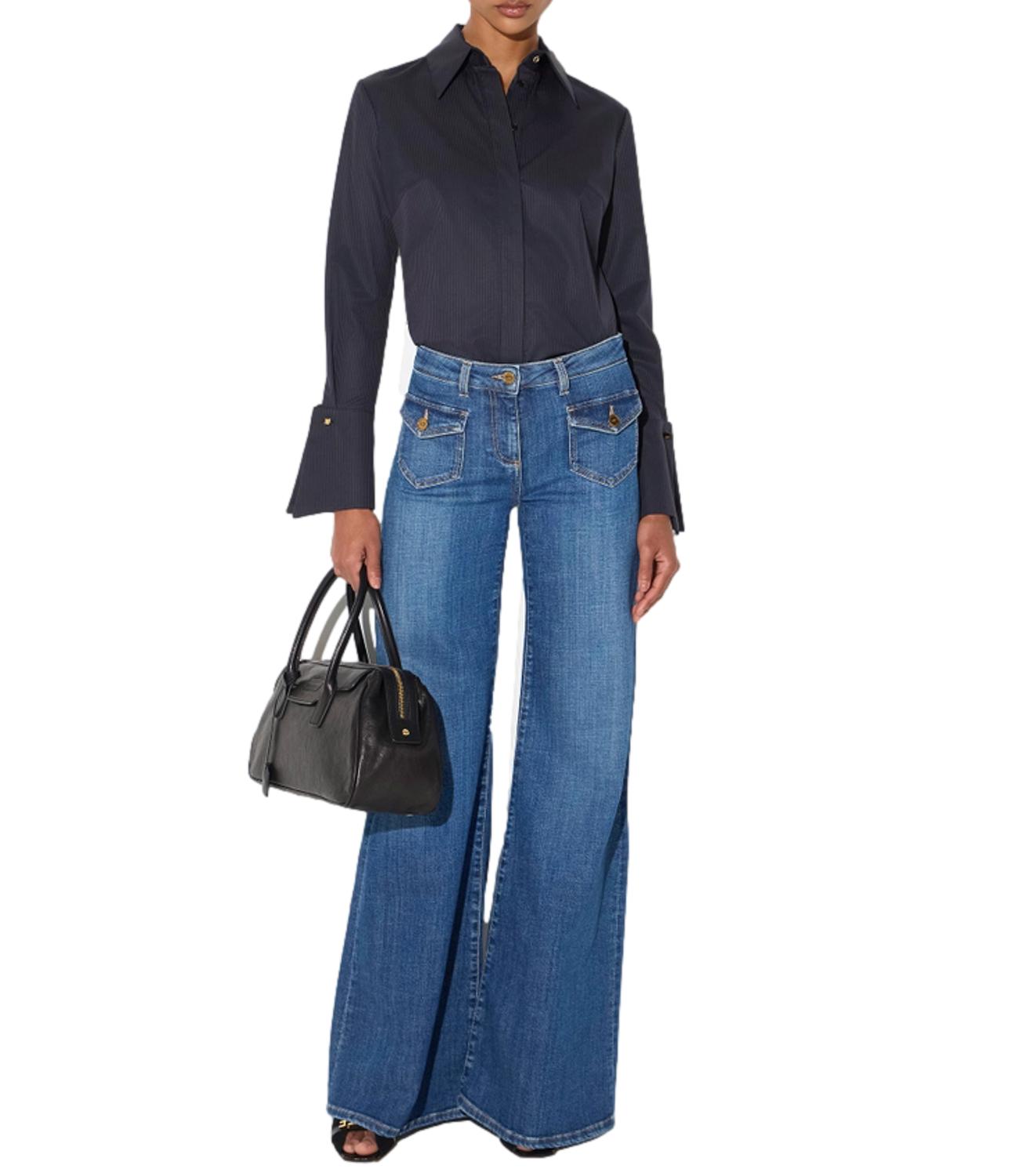 Jeans Elisabetta Franchi PJ18N66E2 Donna - Blue Vintage