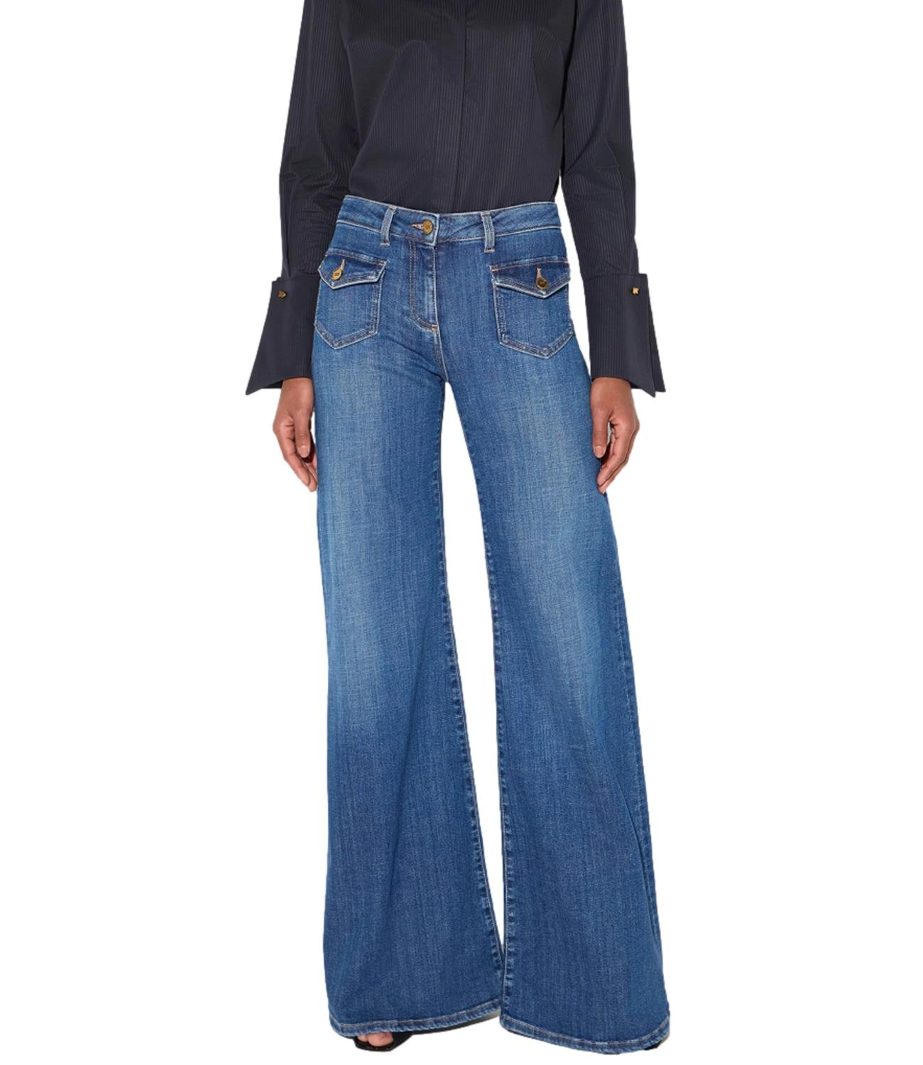 Jeans Elisabetta Franchi PJ18N66E2 Donna - Blue Vintage