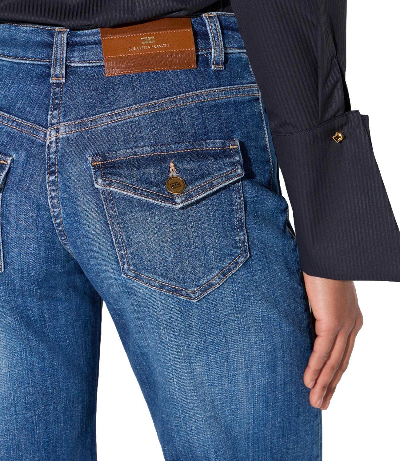 Jeans Elisabetta Franchi PJ18N66E2 Donna - Blue Vintage